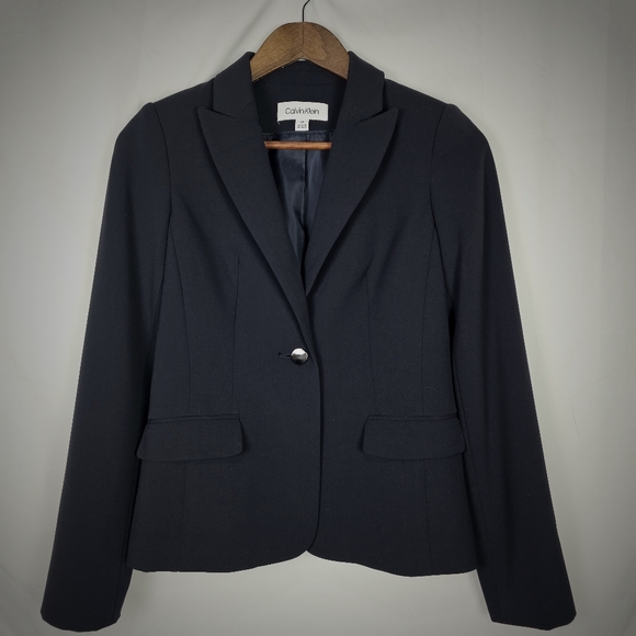Calvin Klein Women's One Button Jacket - Picture 1 of 8